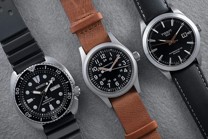 Сравнение на часовници Seiko, Hamilton & Tissot